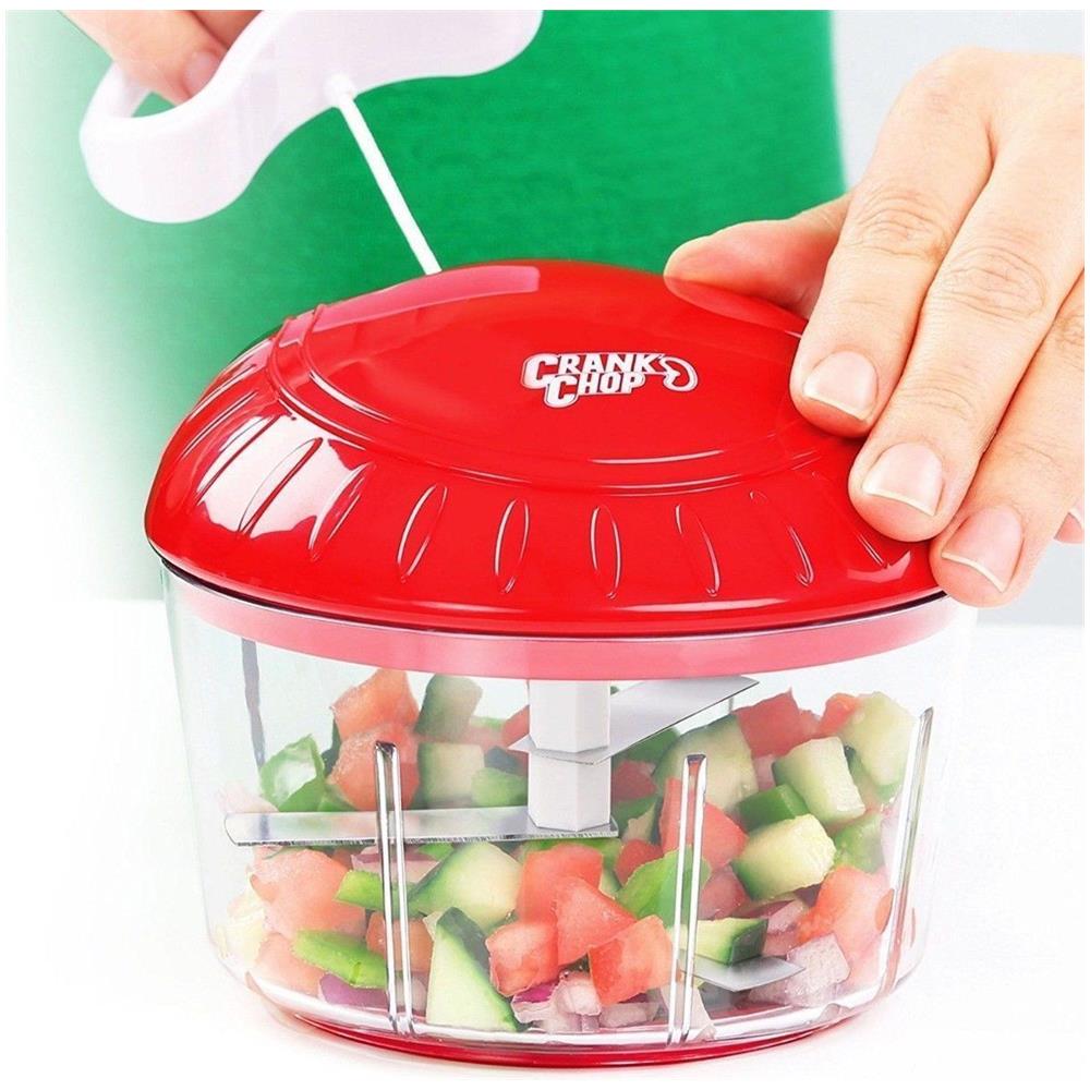 Tritatutto Manuale A Corda Culinavog 900ml - Per Verdure, Carne, Frutta, Con 3 Lame E Spremiagrumi