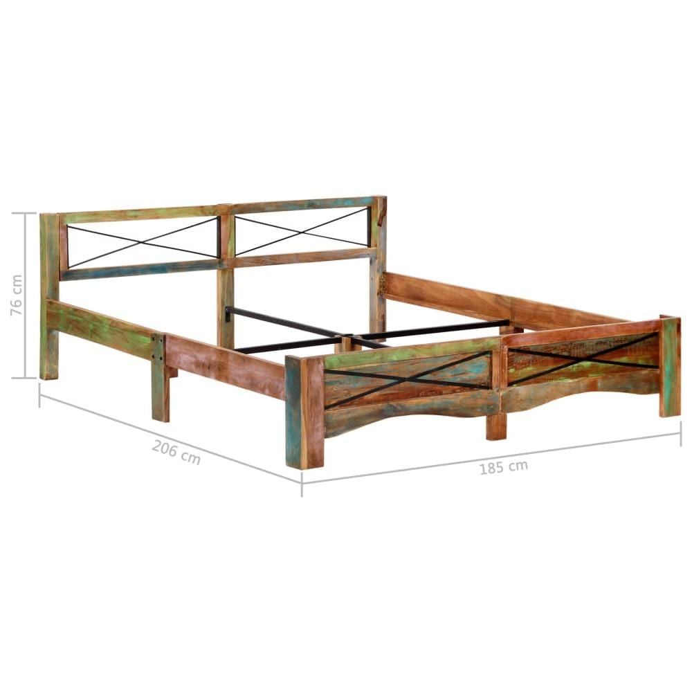 Giroletto In Legno Massello Di Recupero 180x200 Cm - Foto 8