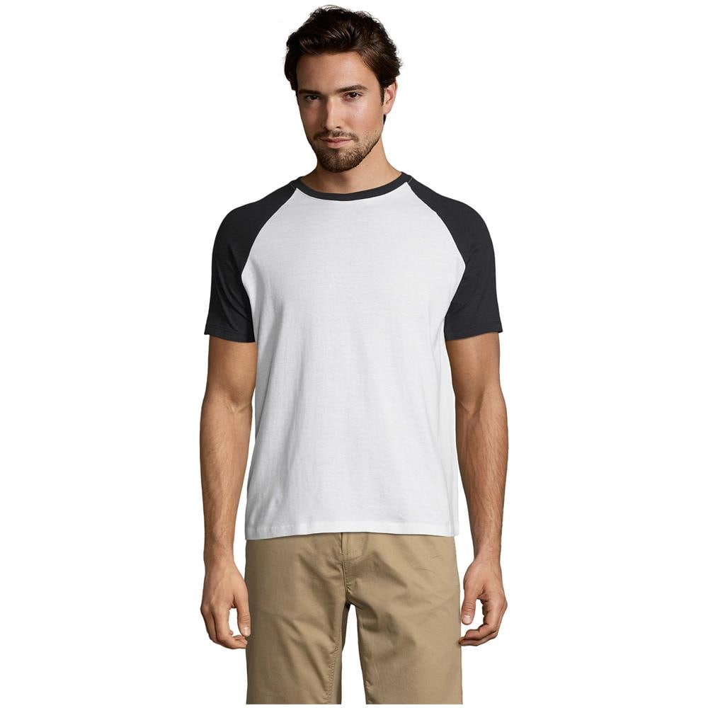 Bicolor manica Raglan uomo Funky - Foto 1