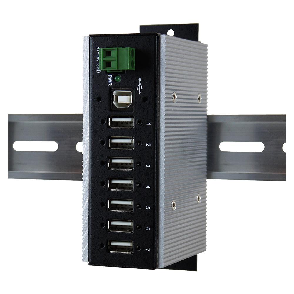 EX-1177HMVS-WT USB 2.0 Type-B 480Mbit / s Nero, Bianco perno e concentratore - Foto 1