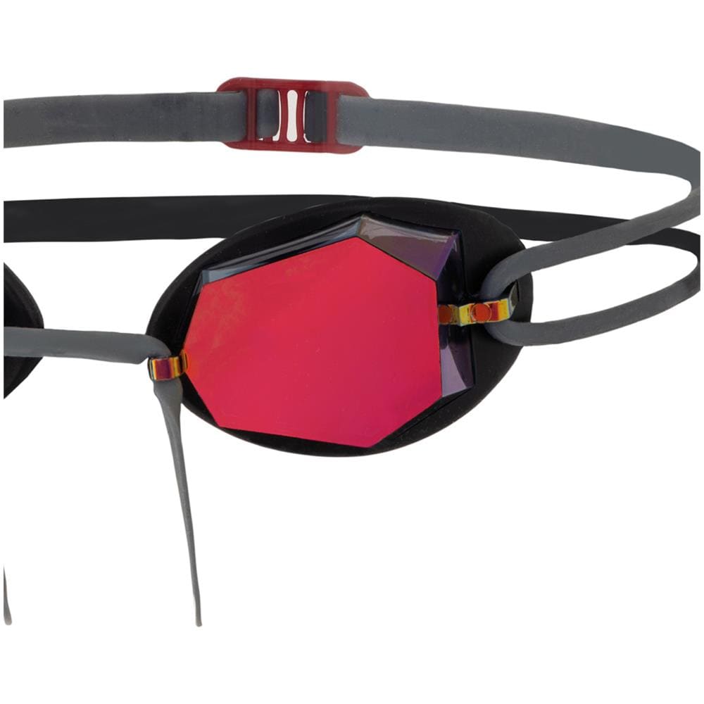 Goggle Diamond Mirror Regular Nero / grigio Specchiata Rosso - Foto 2