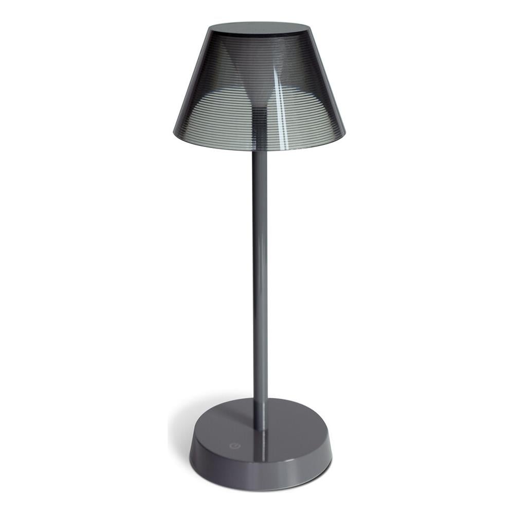 Lampada Da Tavolo Wireless Ricaricabile Grigio - Foto 1