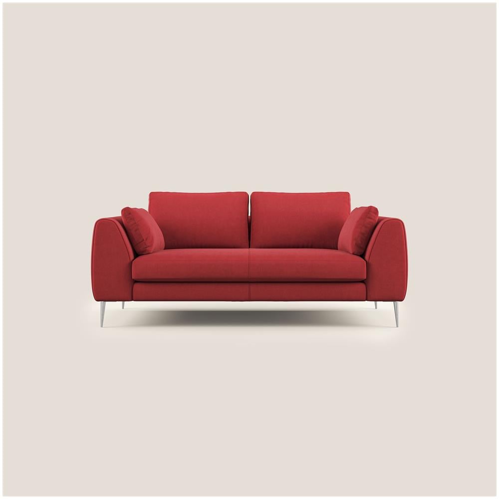 Plano Divano Lineare In Microfibra Tecnica T11 Rosso - Foto 1