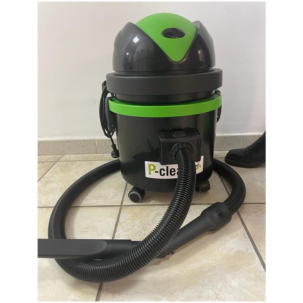 Bidone Aspiracenere Cenerello con Filtro a Cartuccia Potenza 1200 Watt Capacità 21 Litri Colore Nero /Verde - Foto 2