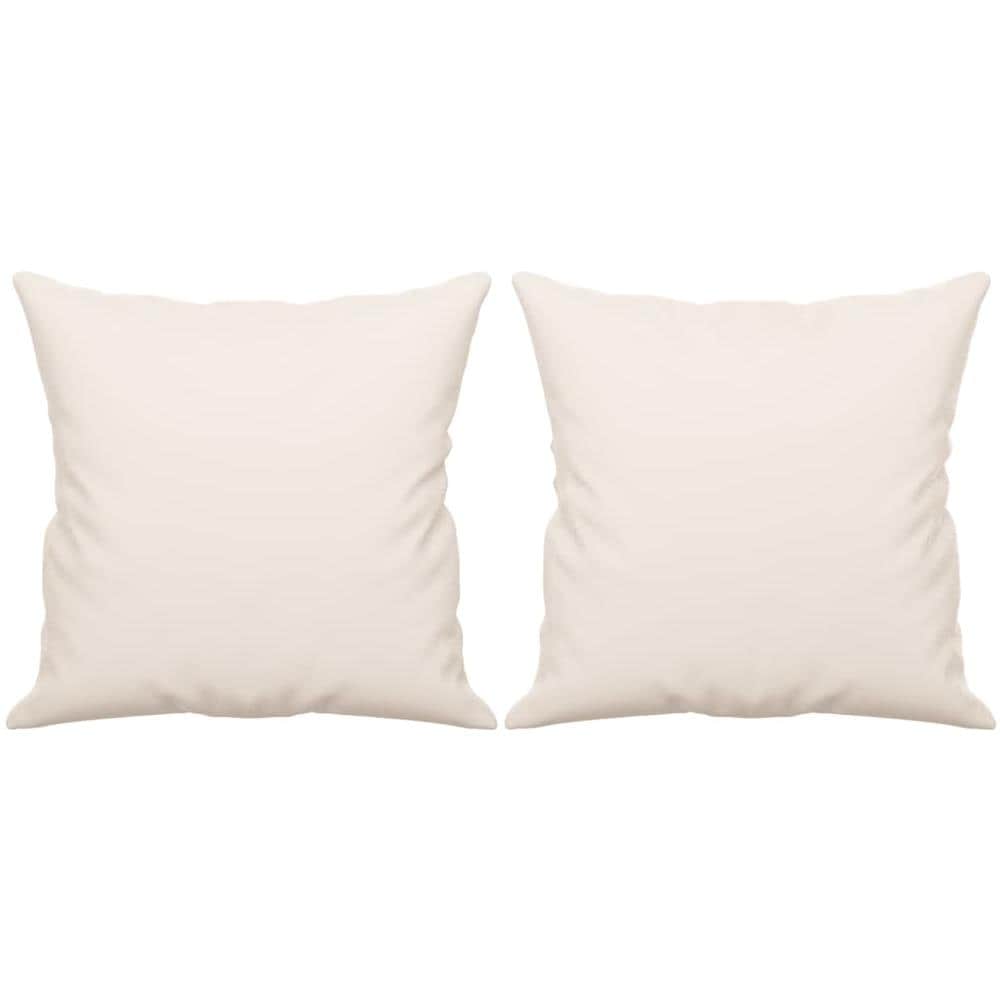 Cuscini Decorativi 2 Pz Beige 40x40 Cm In Tessuto Microfibra - Foto 2