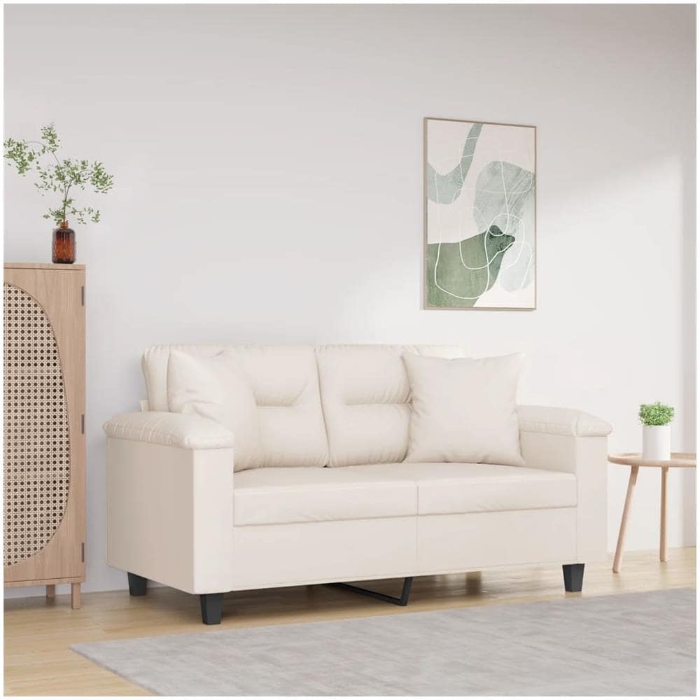 Cuscini Decorativi 2 Pz Beige 40x40 Cm In Tessuto Microfibra - Foto 1