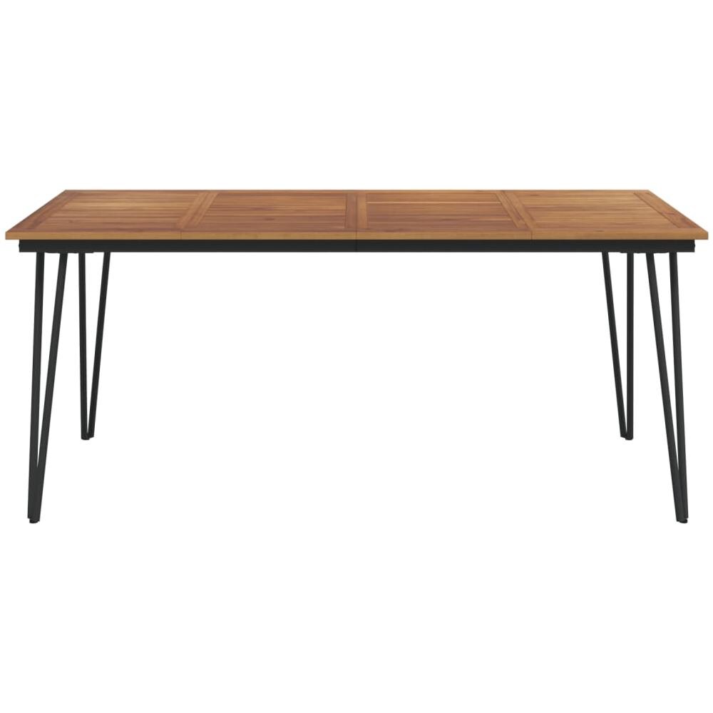 Tavolo Giardino Con Gambe Forcella 180x90x75 Cm Massello Acacia - Foto 3