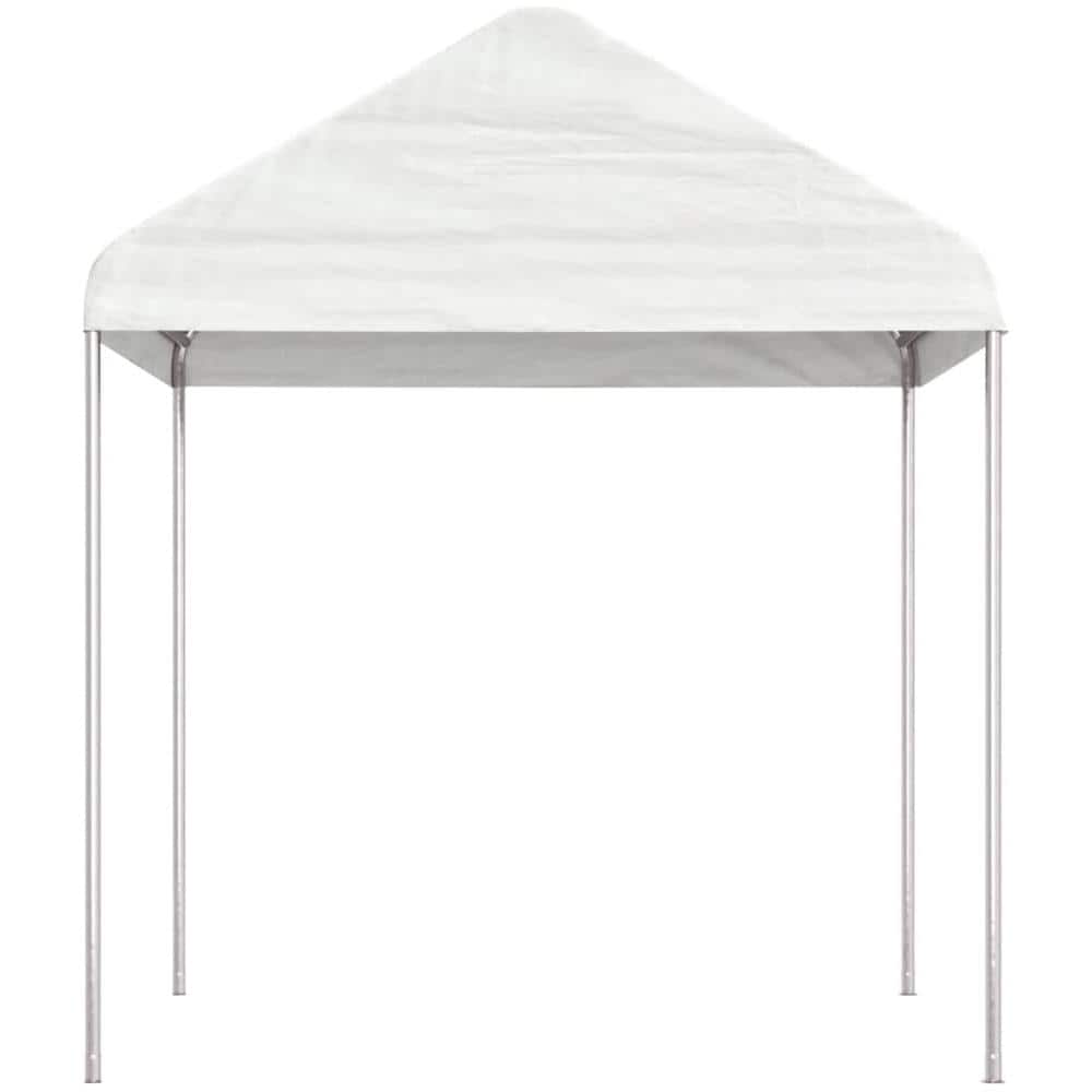 Gazebo Con Tetto Bianco 15,61x2,28x2,69 M In Polietilene - Foto 3