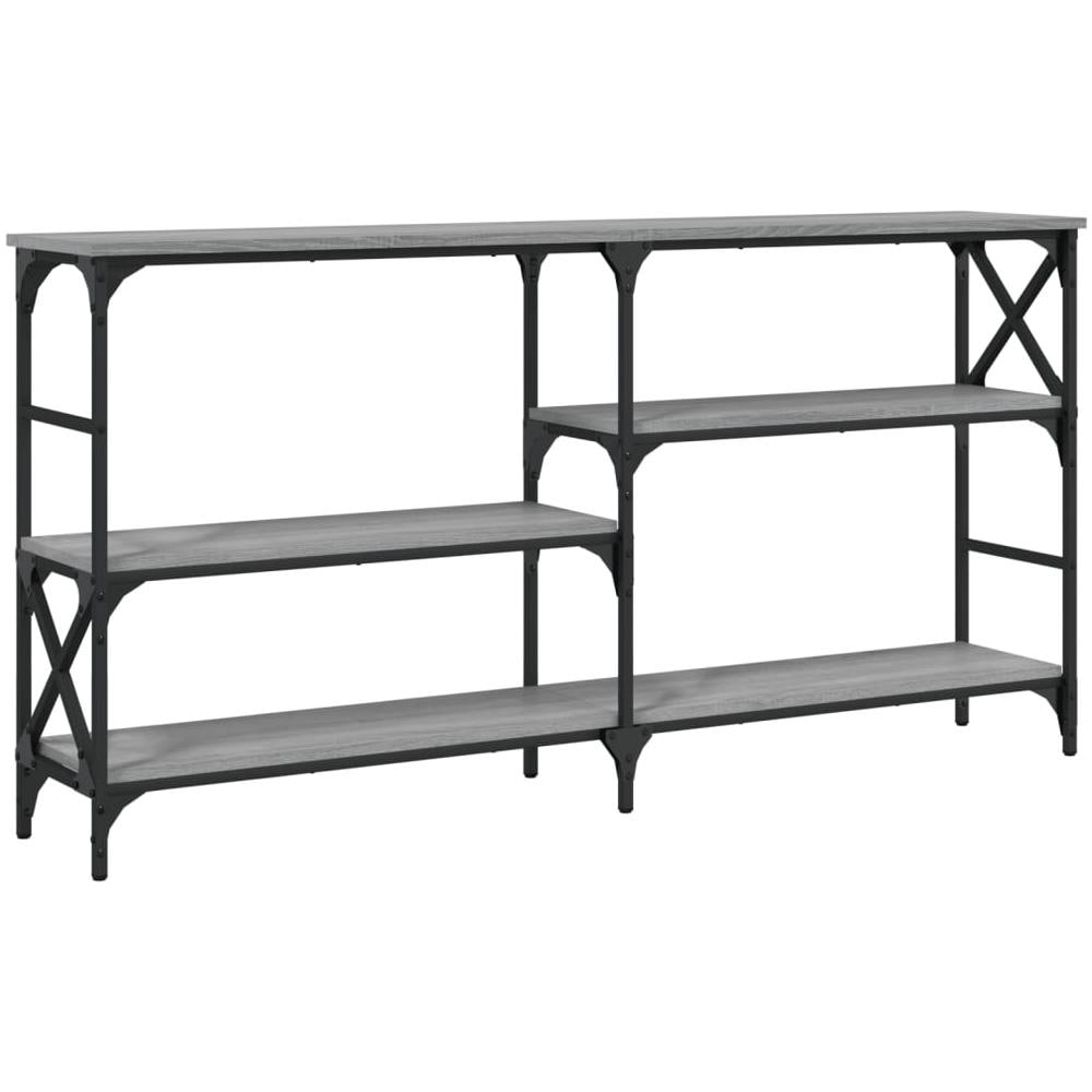 Tavolo Consolle Grigio Sonoma 150x29x76,5 Cm Legno Multistrato - Foto 2