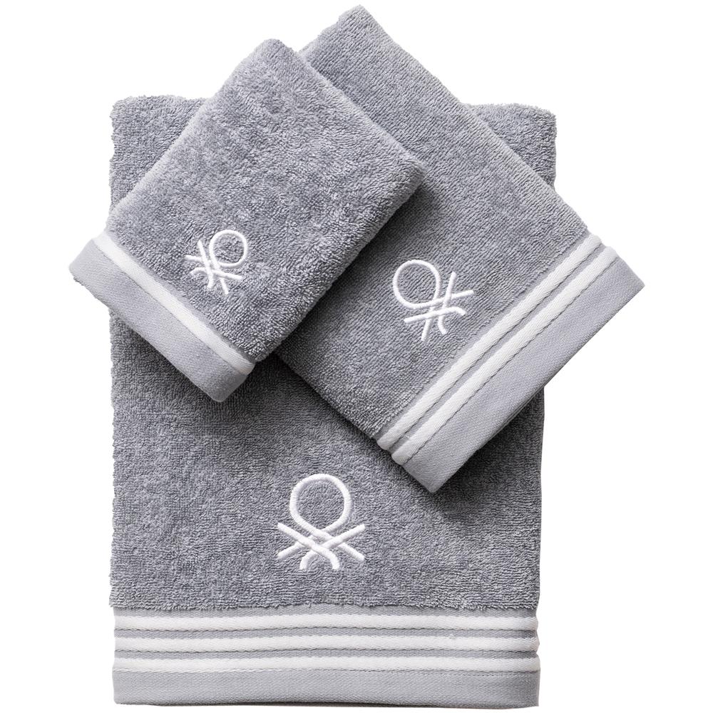 Set 2 Asciugamani 50x90 Cm 100% Cotone | Peso 450 G/m² | Colore Acciaio - Foto 14