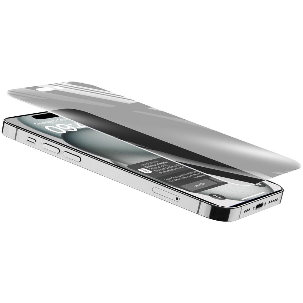 Top Secret Glass - iPhone 15 Plus Vetro temperato con filtro privacy - Foto 3