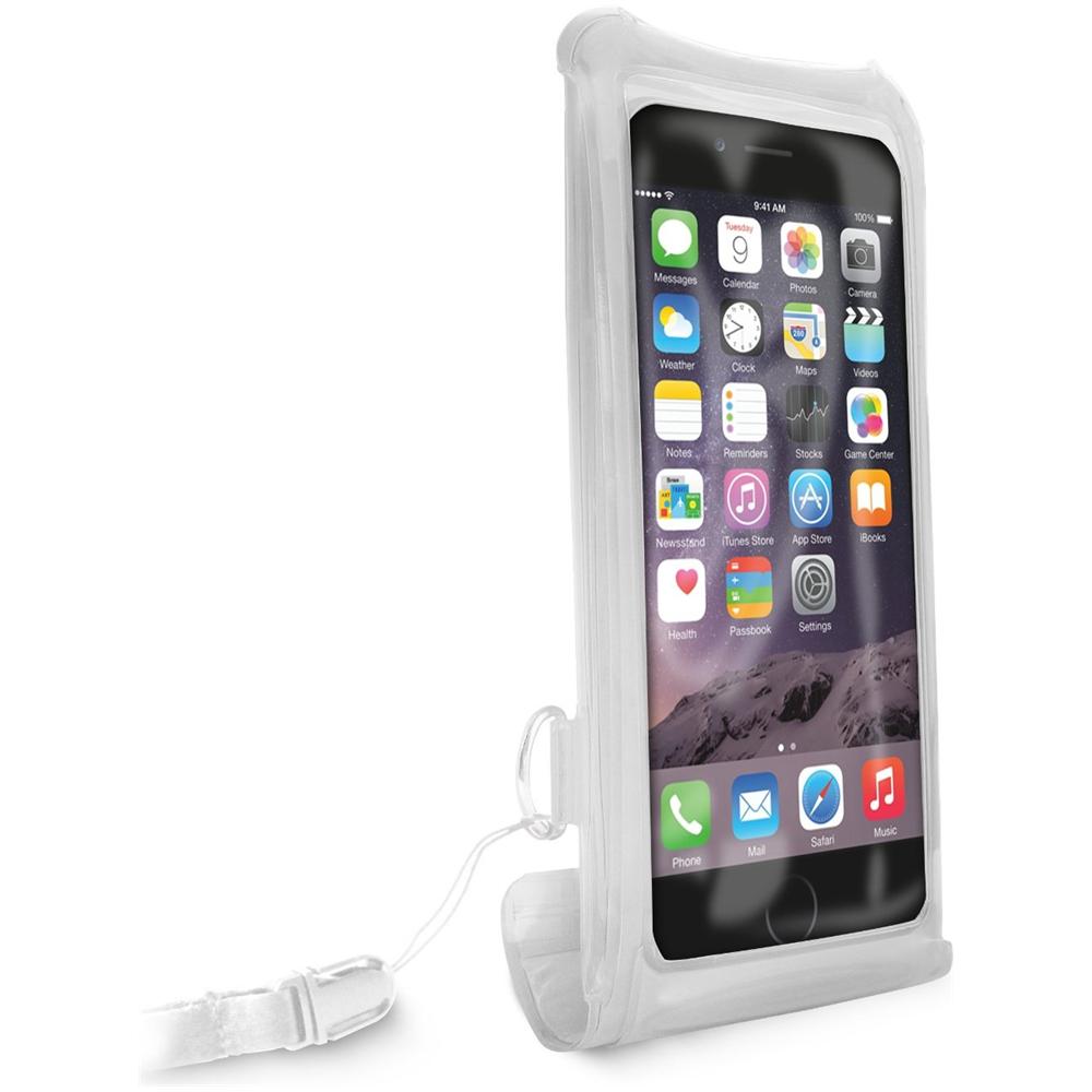 Cust Impermeabile Smartphones+vano Carta Up To 5.7'' Trasp +tracolla Bianco - Foto 2