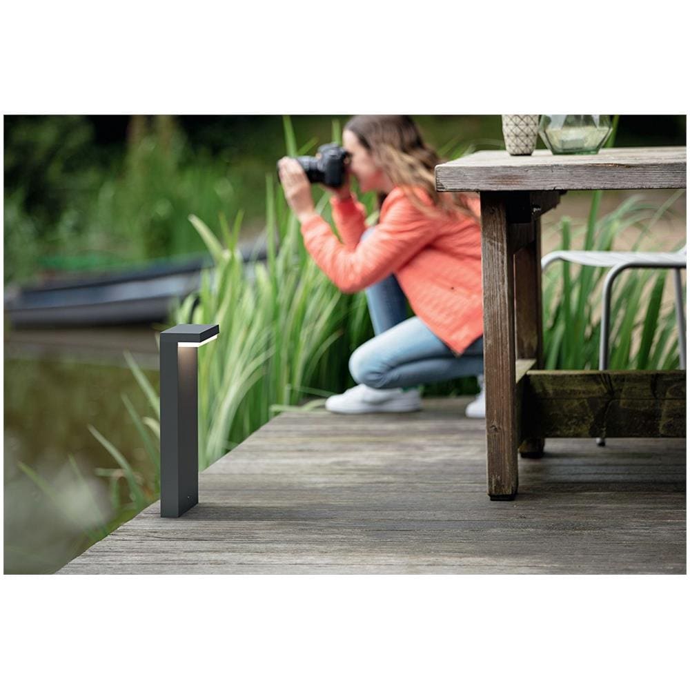 Bustan Palo da Esterno Grigio Scuro Altezza 40 cm - Foto 2