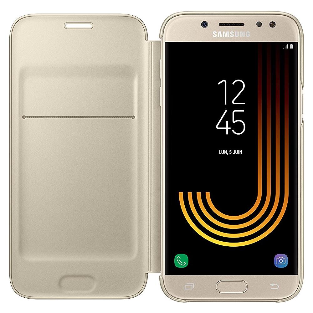 Flip Cover Custodia per Galaxy J5 Colore Oro - Foto 7
