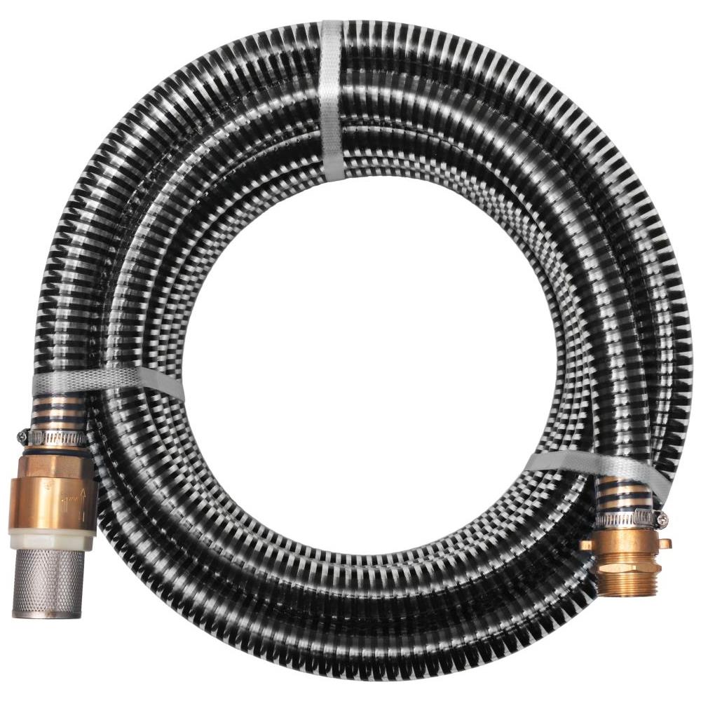 Tubo Di Aspirazione Con Connettori In Ottone 3 M 25 Mm Nero - Foto 1