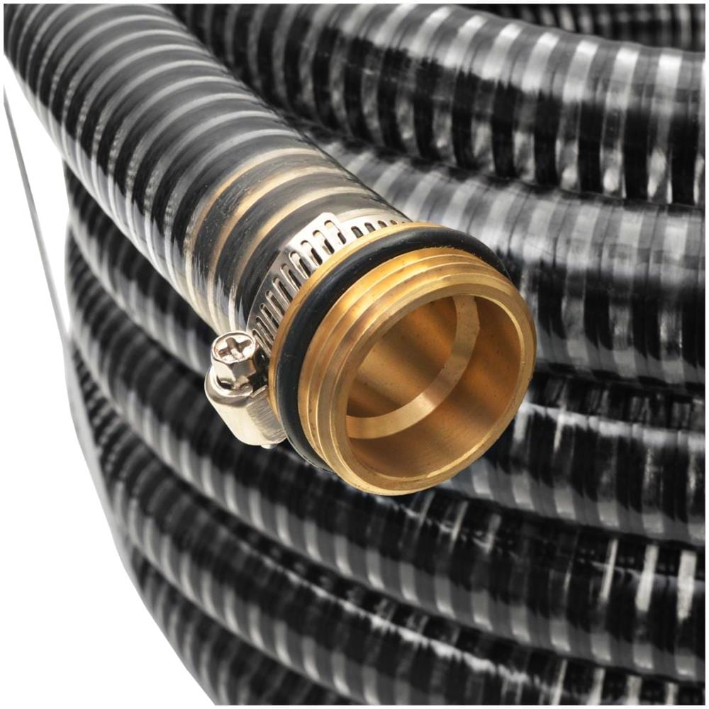 Tubo Di Aspirazione Con Connettori In Ottone 3 M 25 Mm Nero - Foto 2