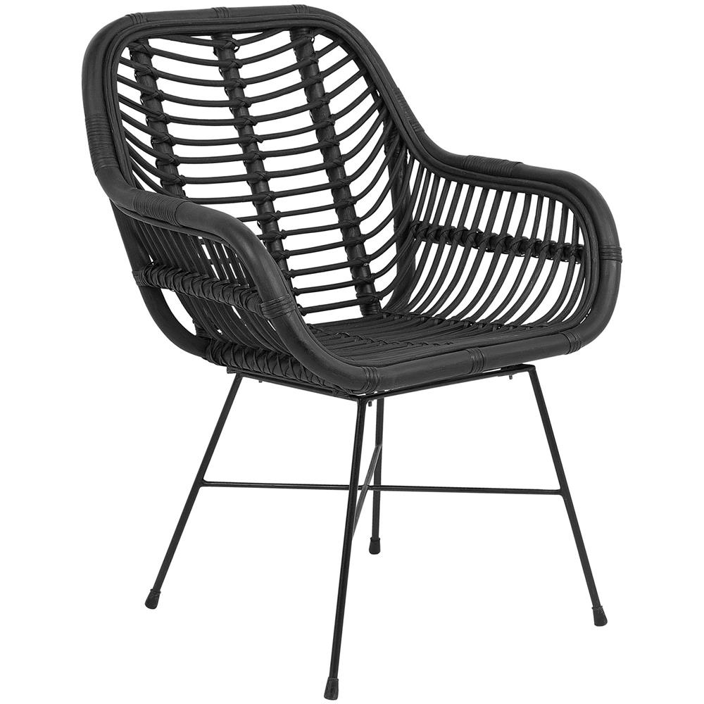 Sediain Rattan Nero Canora - Foto 1