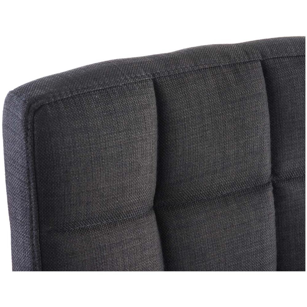 Sedia Ufficio Deli V2 in Stoffa I Sedia Studio Girevole Sedia Pc Imbottita con Braccioli, Seduta Regolabile 45-54 CM I Poltrona Pc con Ruote Nero - Foto 5