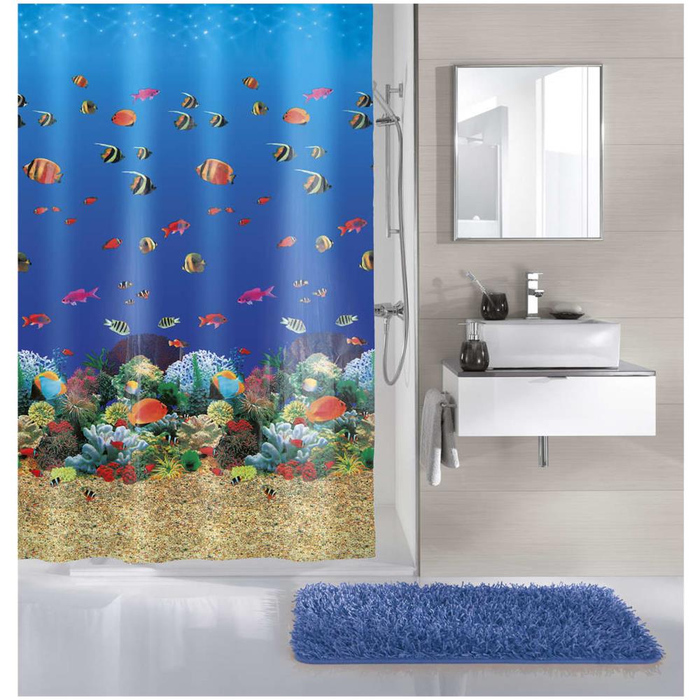 Tenda Da Doccia Malediven 180x200 Cm Multicolore - Foto 1