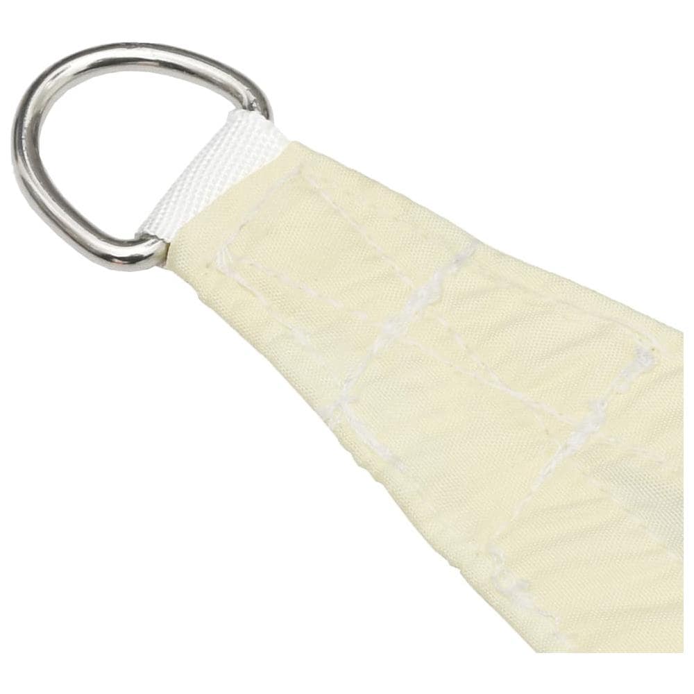 Parasole a Vela in Tessuto Oxford Triangolare 5x7x7m Crema - Foto 6