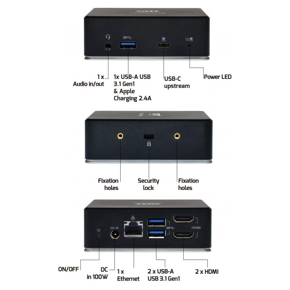 Progettazione Del Porto Ufficio Universale Di Attacco Docking Station 2 X 2k - Foto 2