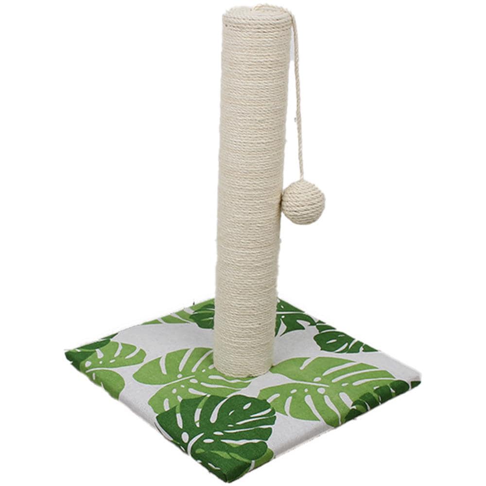 Tiragraffi A Colonna Con Gioco Pendente Green Leafs Per Gatti - Foto 1