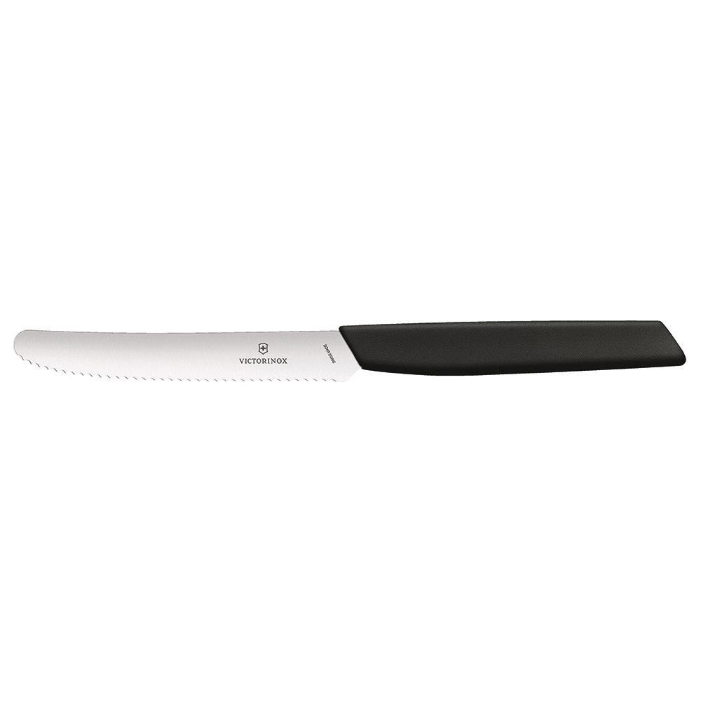 Swiss Modern Coltello Dentato Tavola Nero - Foto 1