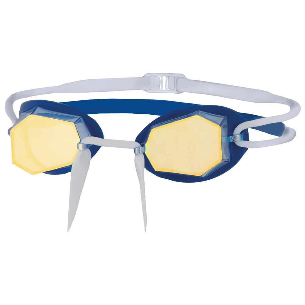Goggle Diamond Mirror Regular Blu Specchiata Oro - Foto 1
