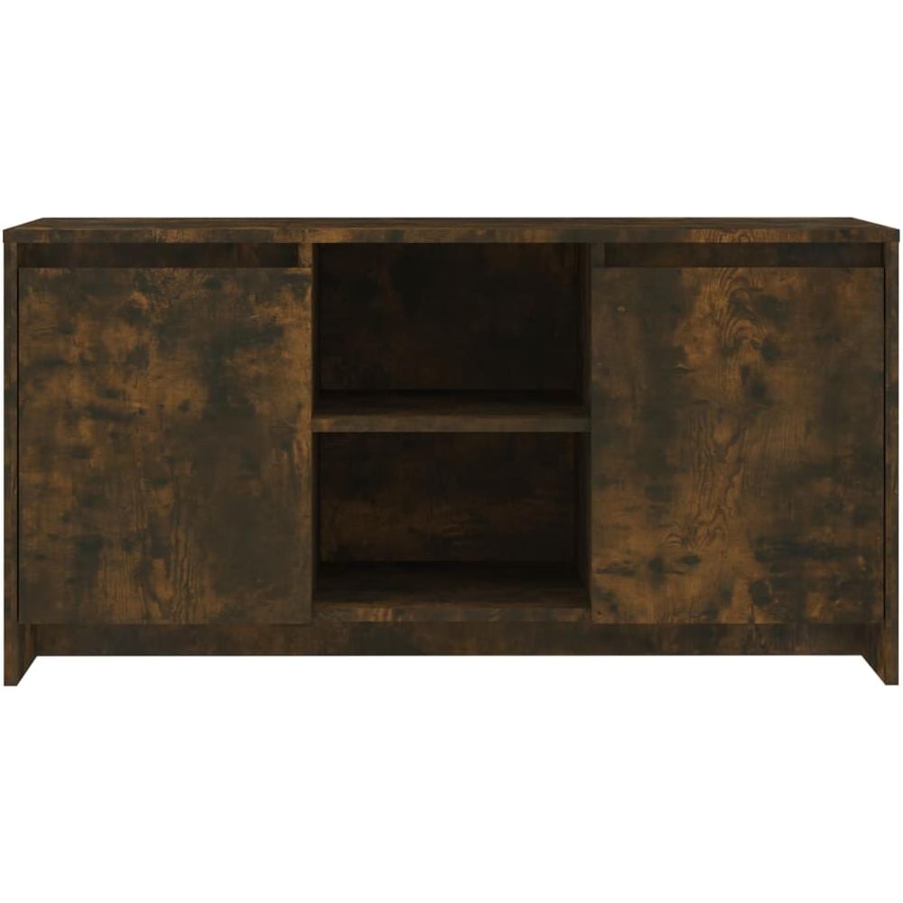 Mobile Porta TV Rovere Fumo 102x37,5x52,5 cm in Truciolato - Foto 2