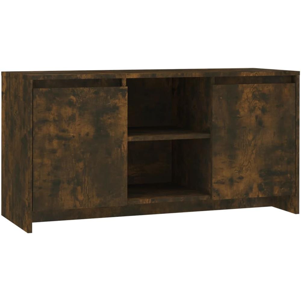 Mobile Porta TV Rovere Fumo 102x37,5x52,5 cm in Truciolato - Foto 1