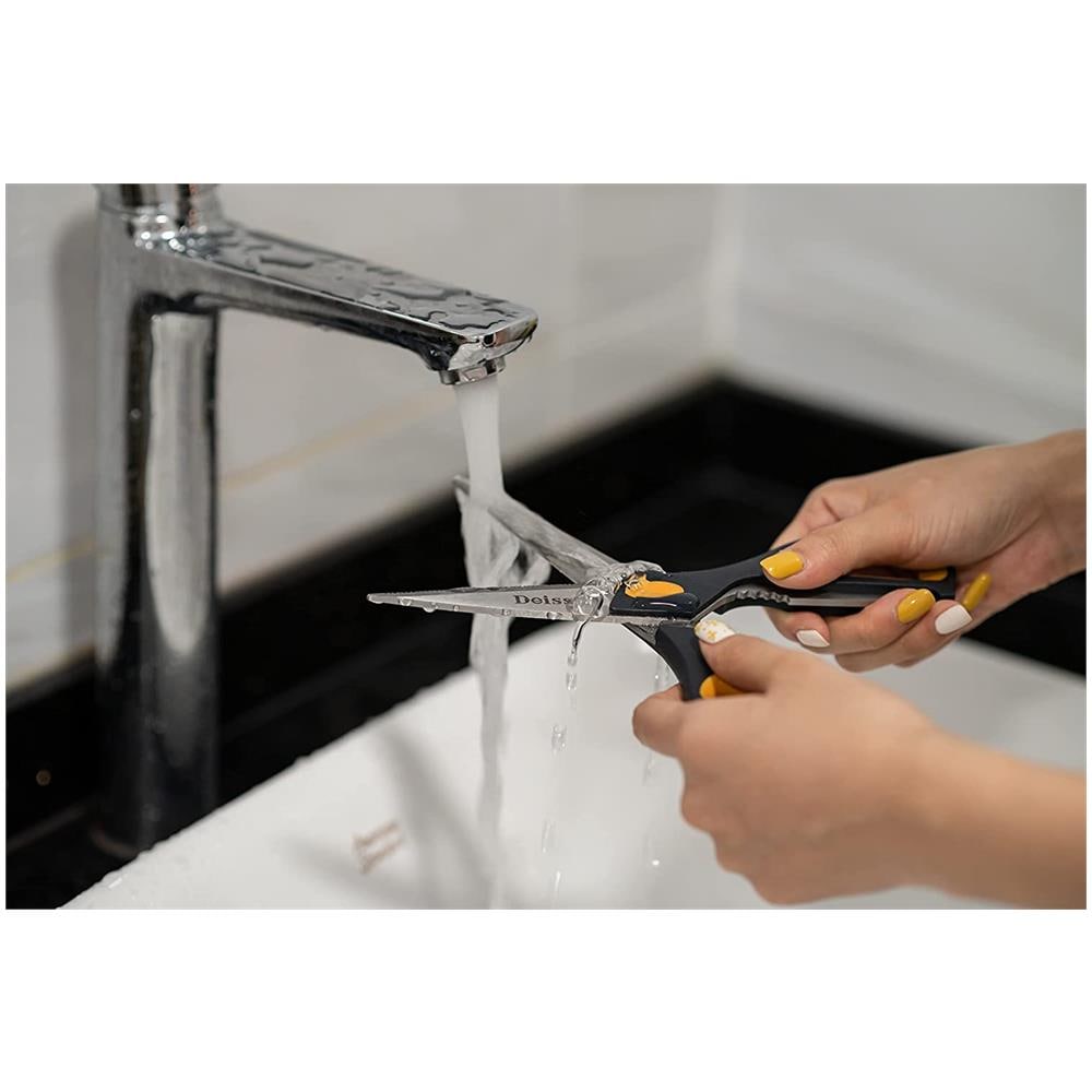 Pro Forbici Da Cucina, Forbici Da Cucina Resistenti, Multifunzione Lavabili In Lavatrice, Forbici Da Cucina In Acciaio Inox - Forbici Affilate Per Pollo, Pollame, Pesce, Carne, Insalate, Erbe - Foto 2