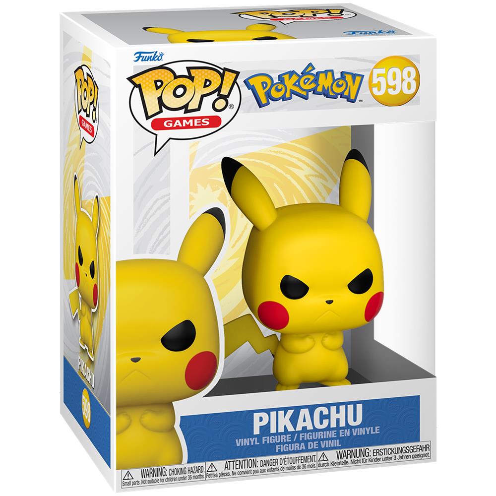 Pokemon Pop! Games Vinyl Figure Grumpy Pikachu 9 Cm - Foto 3