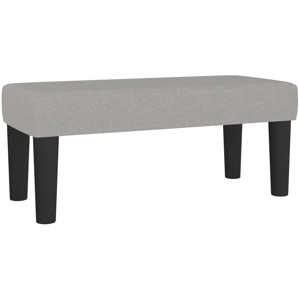 Panca Grigio Chiaro 70x30x30 Cm In Tessuto - Foto 2