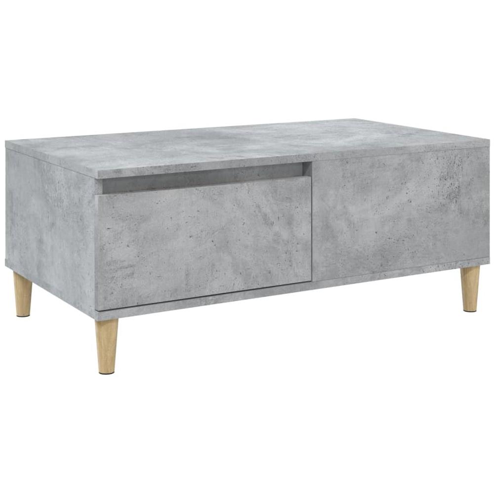 Tavolino Salotto Grigio Cemento 90x50x36,5 Cm Legno Multistrato - Foto 2