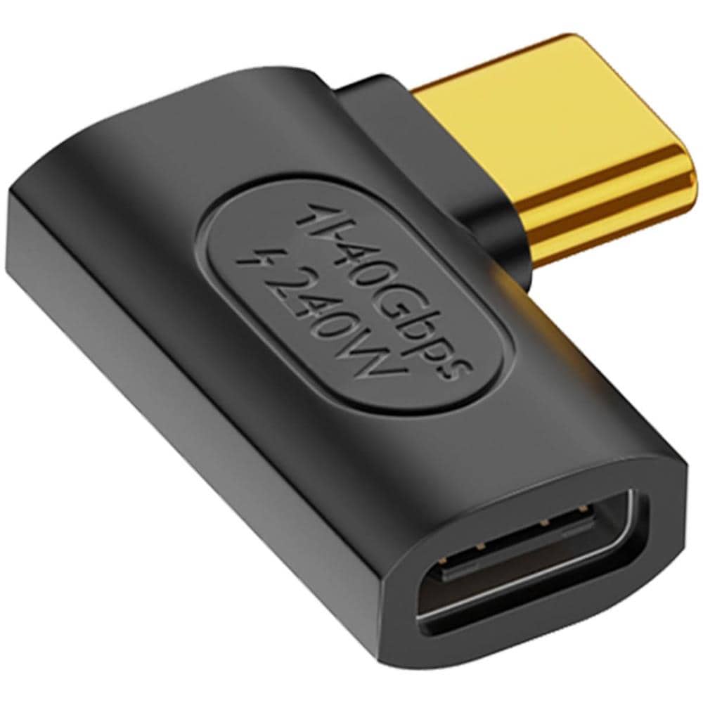 Adattatore Usb-c Da Maschio A Femmina, Connettore Laterale, 240w 40gbps Video 8k - Foto 1