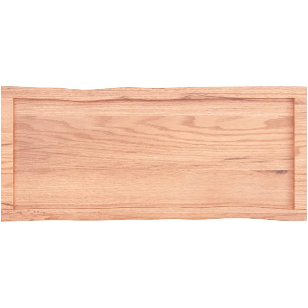 Piano Tavolo Marrone Chiaro 100x40x (2-4) cm Rovere Non Trattato - Foto 6