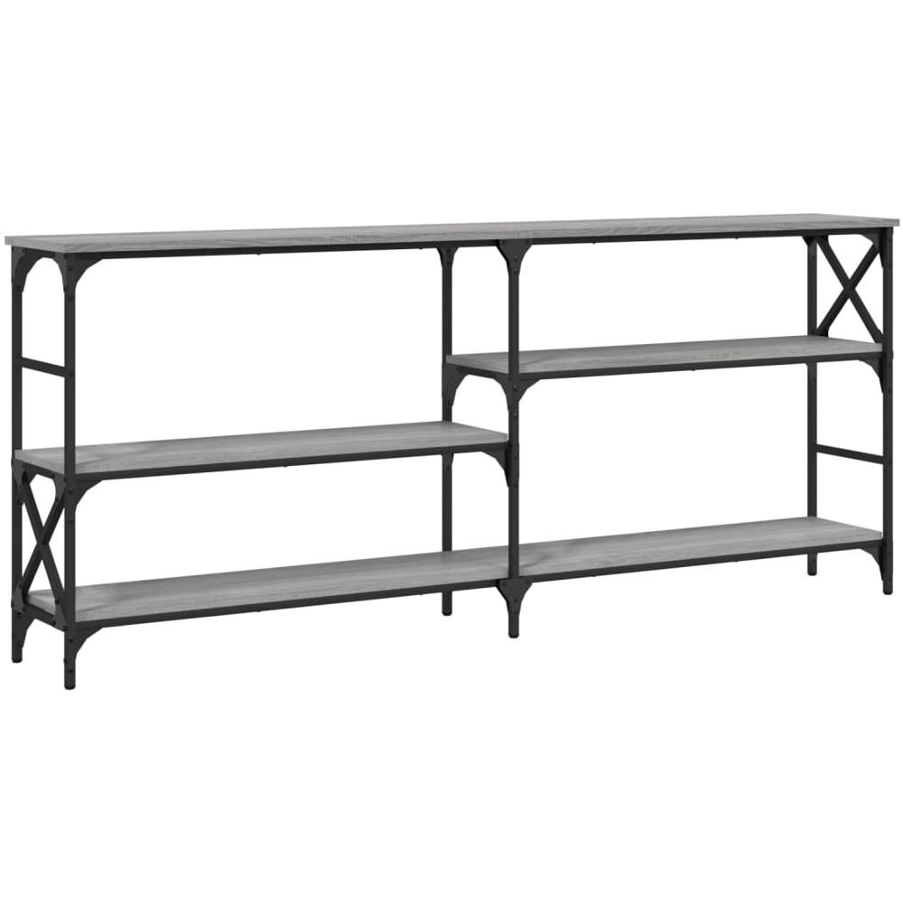 Tavolo Consolle Grigio Sonoma 180x29x76,5 Cm Legno Multistrato - Foto 2
