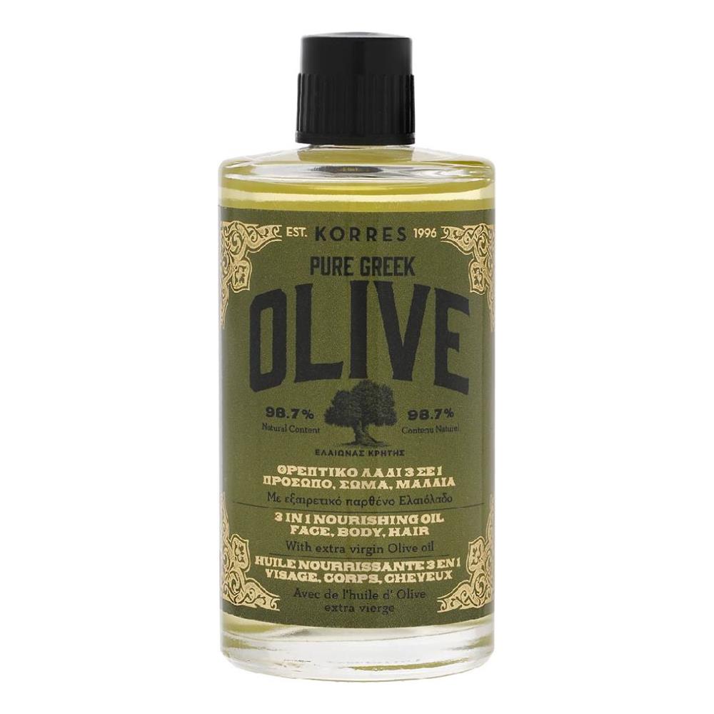 Olio Nutriente 3in1 Viso, Corpo E Capelli Olive 100ml Olive - Foto 1