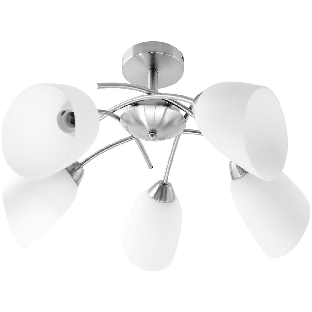 AJE-NIKITA 5P Nikiel illuminazione da soffitto E27 200 W - Foto 1