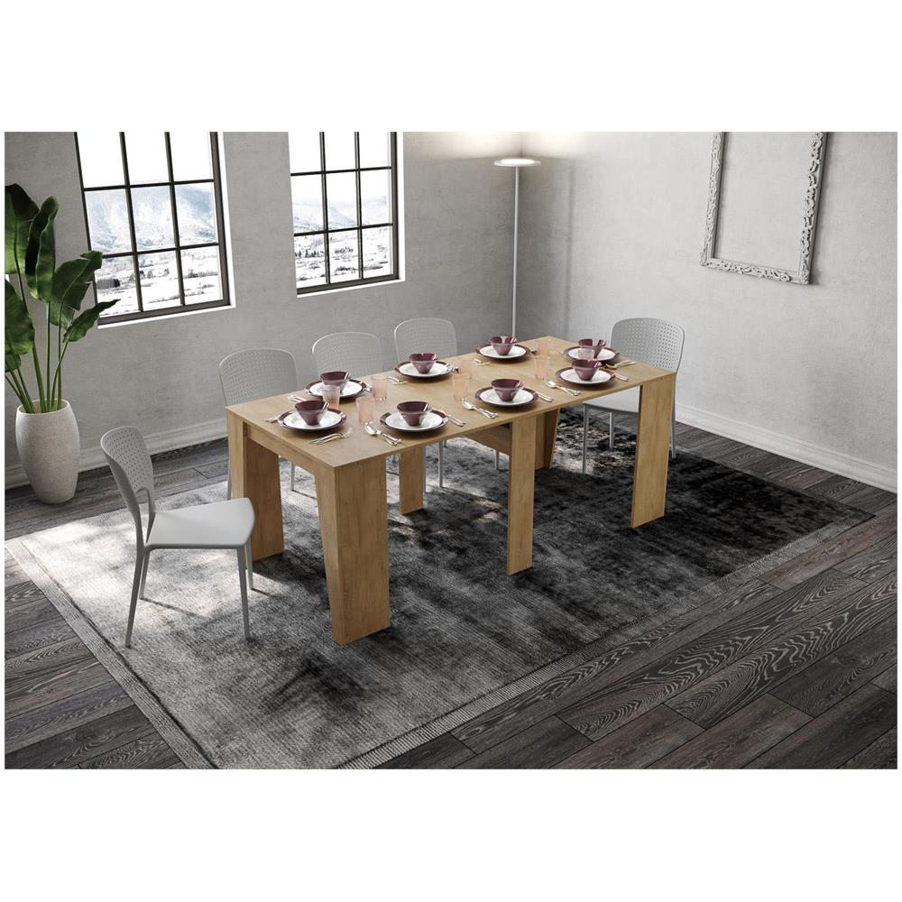 Consolle allungabile 90x48/204 cm Anvar Small quercia natura - Foto 3