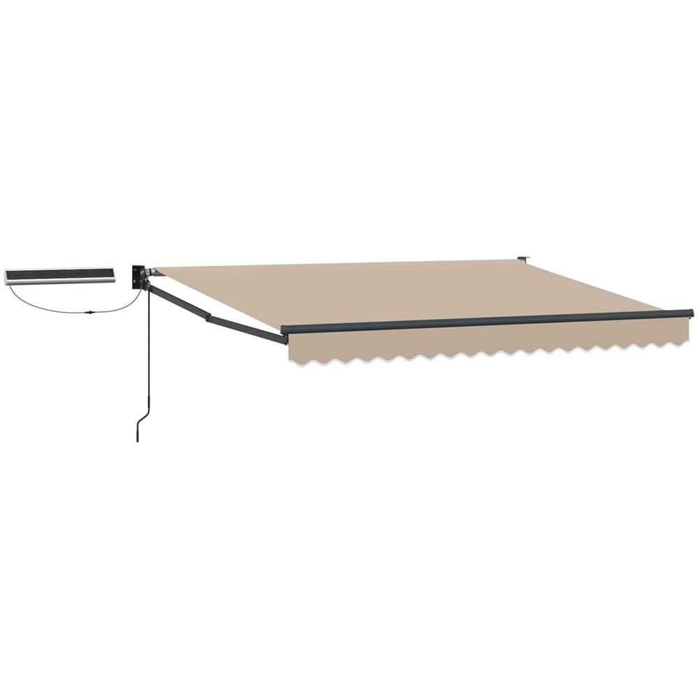 Tettuccio Elettrico Retrattile Beige e Antracite 3 x 2,5 m - Foto 1