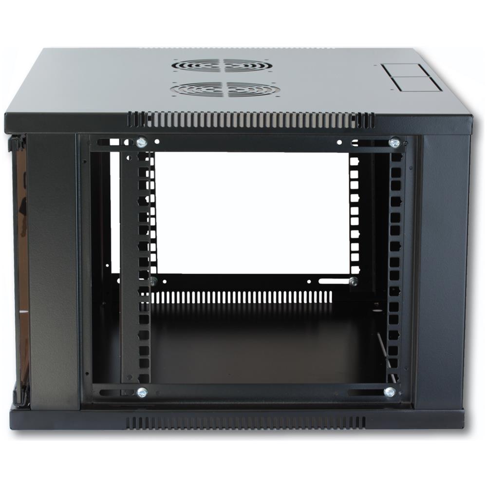 I-CASE ER-1006B60 - Armadio Rack 19'' a Muro 6U prof. 600 Nero Assemblato - Foto 2