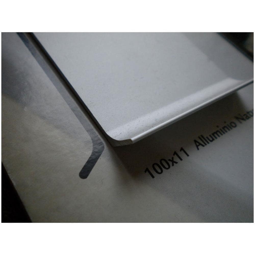 Battiscopa Alluminio Finitura Argento 60x11 All Inclusive (prezzo al metro lineare)  - Foto 1