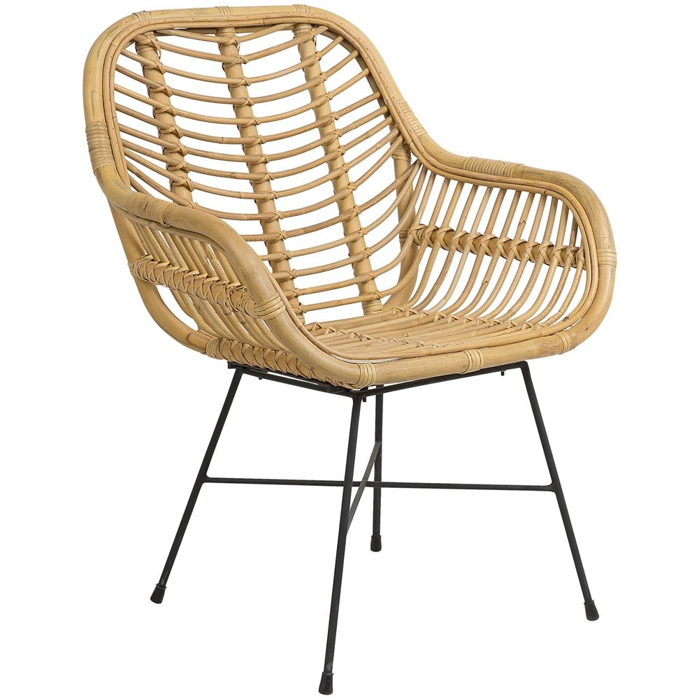 Sedia In Rattan Beige Canora - Foto 1
