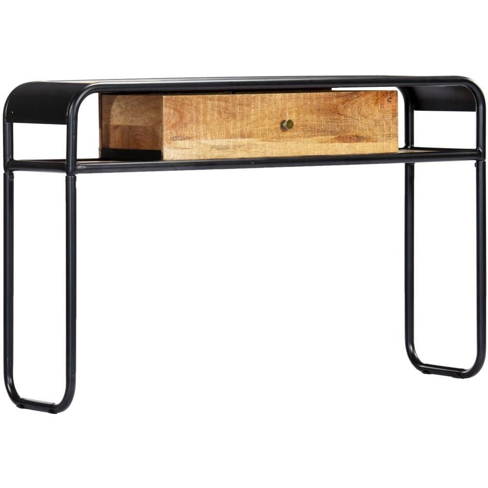 Tavolo Consolle 118x30x75 Cm In Legno Massello Di Mango - Foto 1