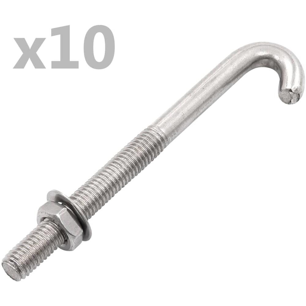 Bulloni Di Ancoraggio A J / dado E Rondella M8x100 Mm 25 Set - Foto 1