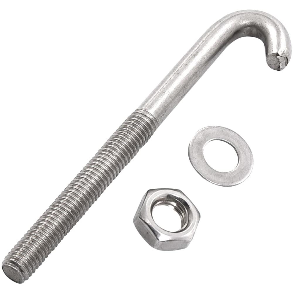 Bulloni Di Ancoraggio A J / dado E Rondella M8x100 Mm 25 Set - Foto 3