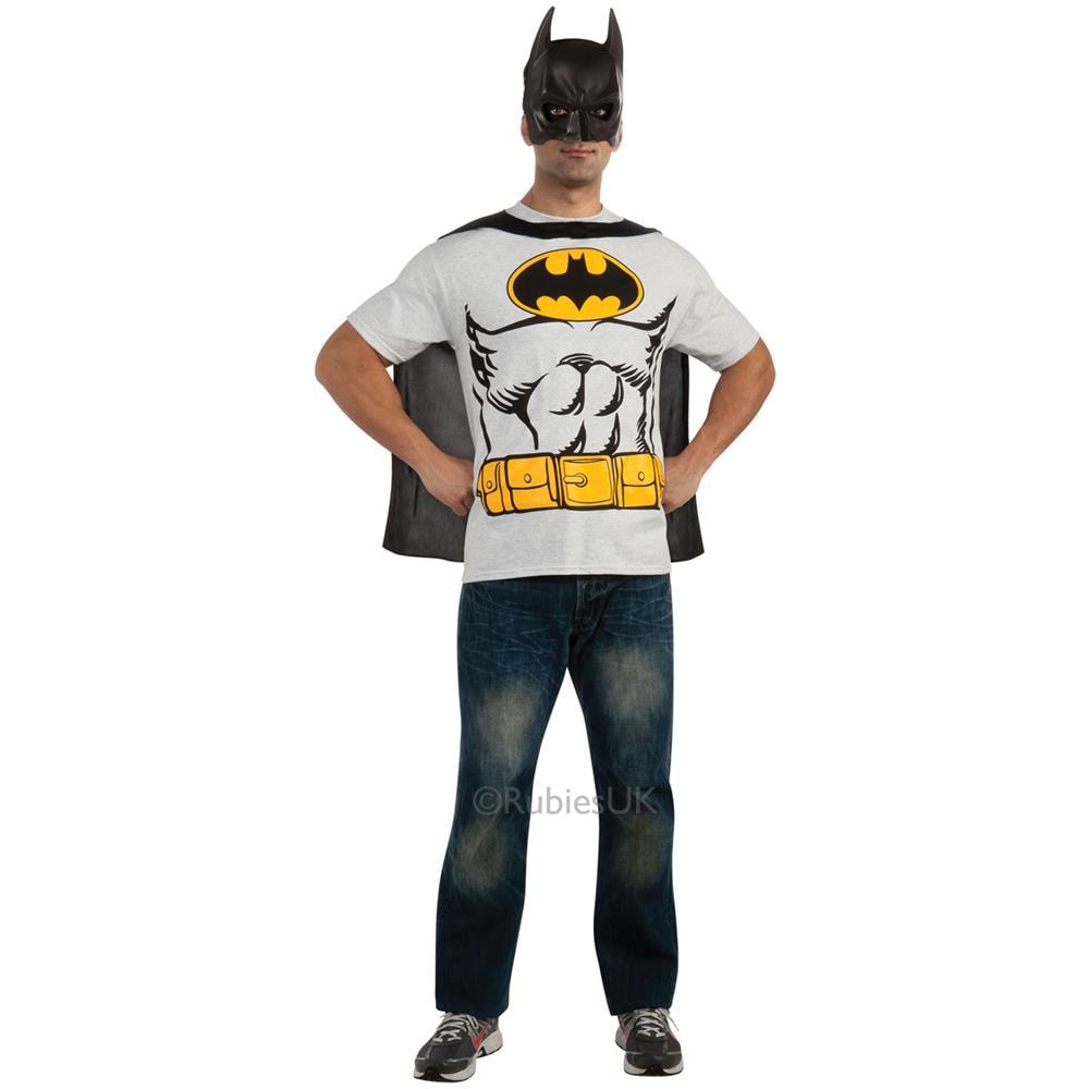 T-shirt E Maschera Di Batman Adulto - Taglia: Xl - Foto 1