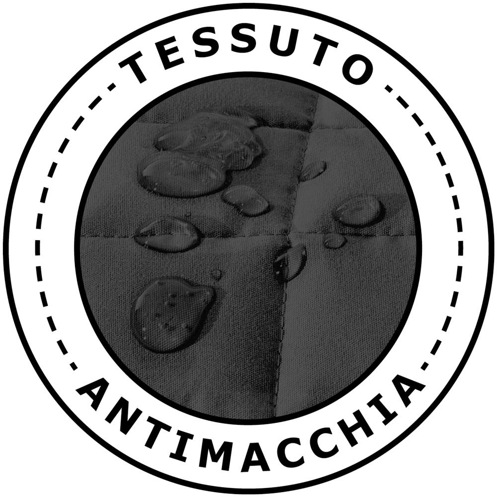 Copridivano Con Penisola Destra / sinistra Trapuntato Tinta Unita Antimacchia Reversibile 4 Posti Grigio Scuro - Foto 2