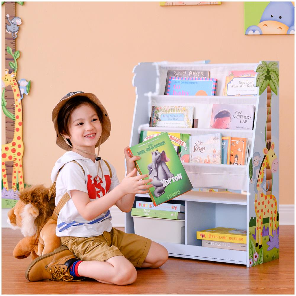 Libreria In Legno Per Bambini Fantasy Fields Sunny Safari Con Portaoggetti Multi Td-13410ss - Foto 1